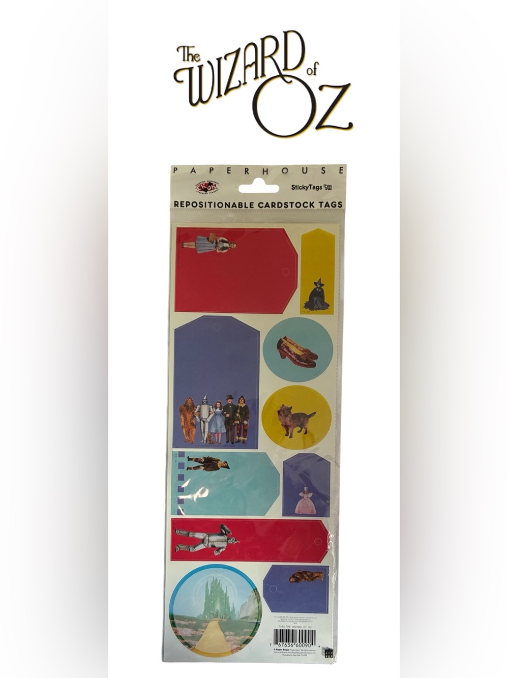 VINTAGE ‘THE WIZARD OF OZ’ GIFT TAGS DOROTHY TIN MAN COWARDLY LION GLINDA